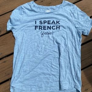 “I speak french… fries” t shirt